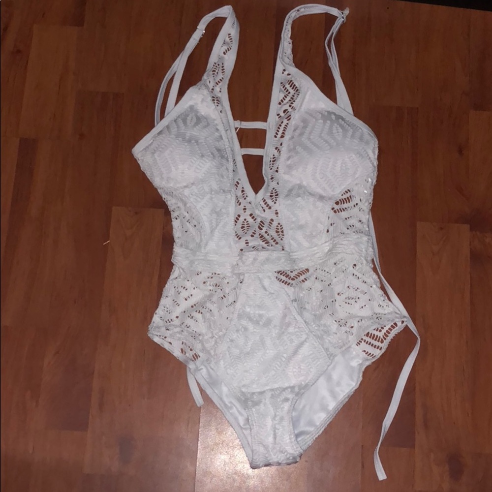 Zaful White One-Piece Swimsuit